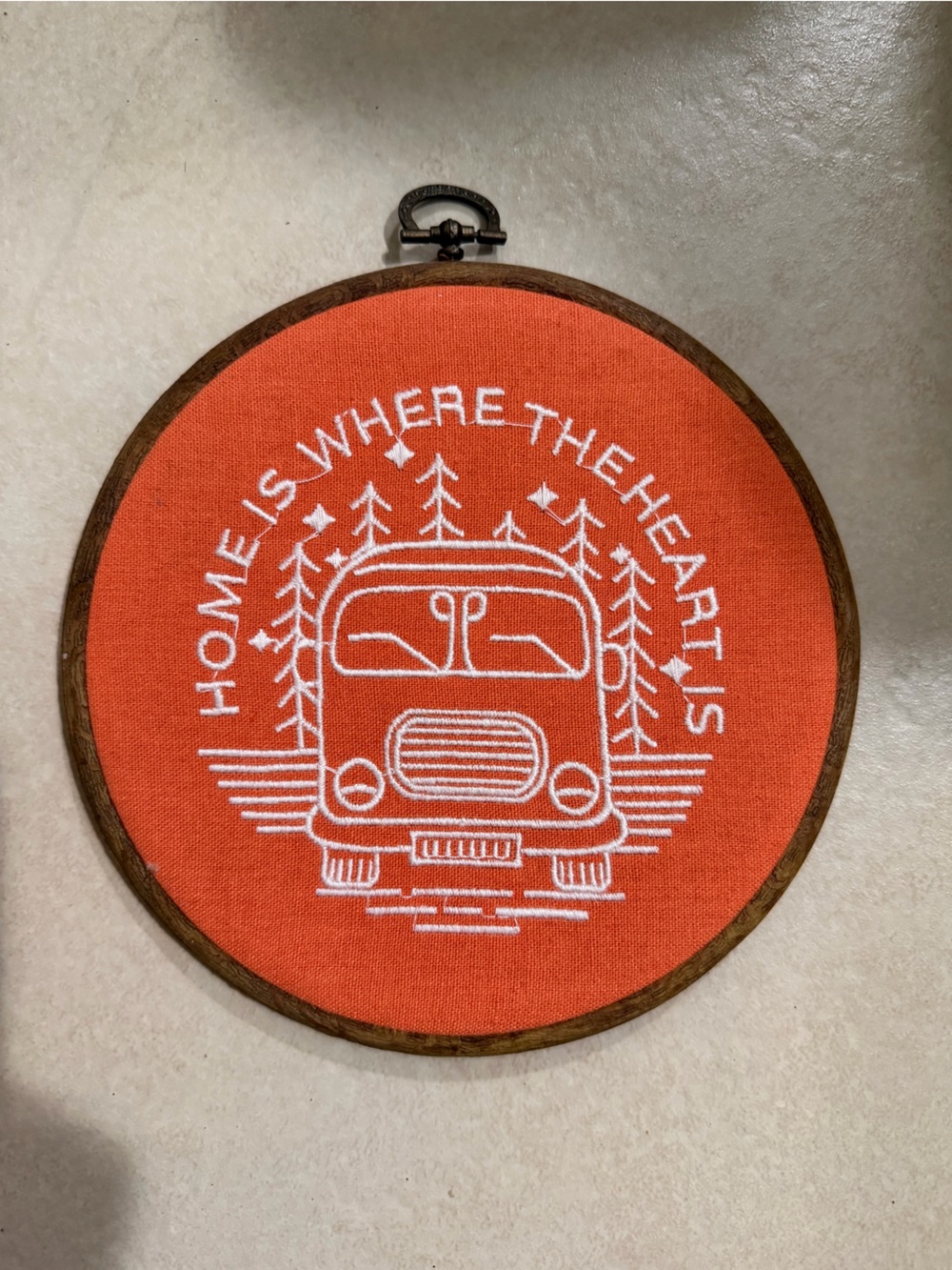 Home is Where The Heart Is Embroidered Decoration